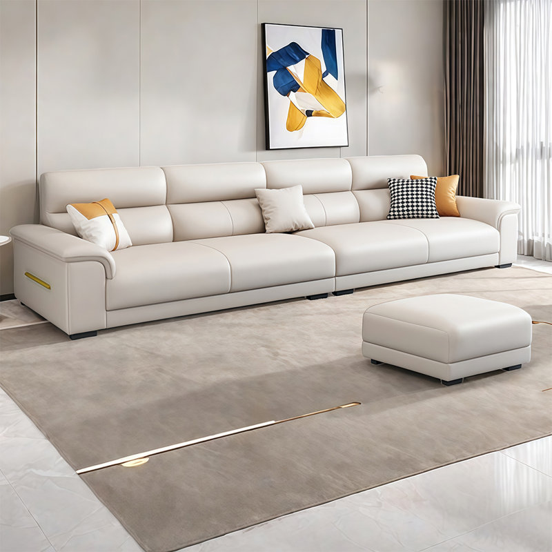 American simple light luxury straight row sofa