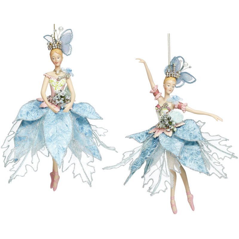Ensemble de 2 ballerines bleues - 10 pouces