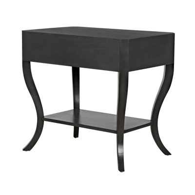 Weldon Solid Wood End Table with Storage