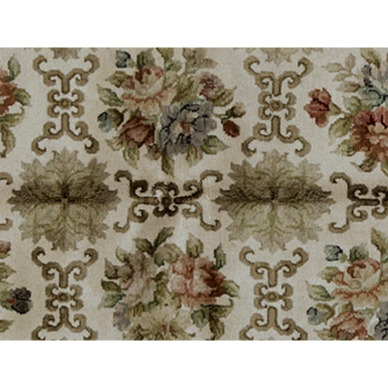 Handmade Silk and Wool Area Rug