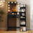 Makeup Vanity With LED Lighted Mirror And 5 Open Shelves For Bedroom-834905374