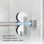 Porte de douche coulissante simple opale Miroc MCOCOD l 56-60,5 "x H 76" avec verre transparent 3/8 "(10mm)-58239651
