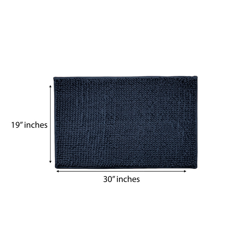 Latrone Non-Slip Shower Mat, Navy Blue