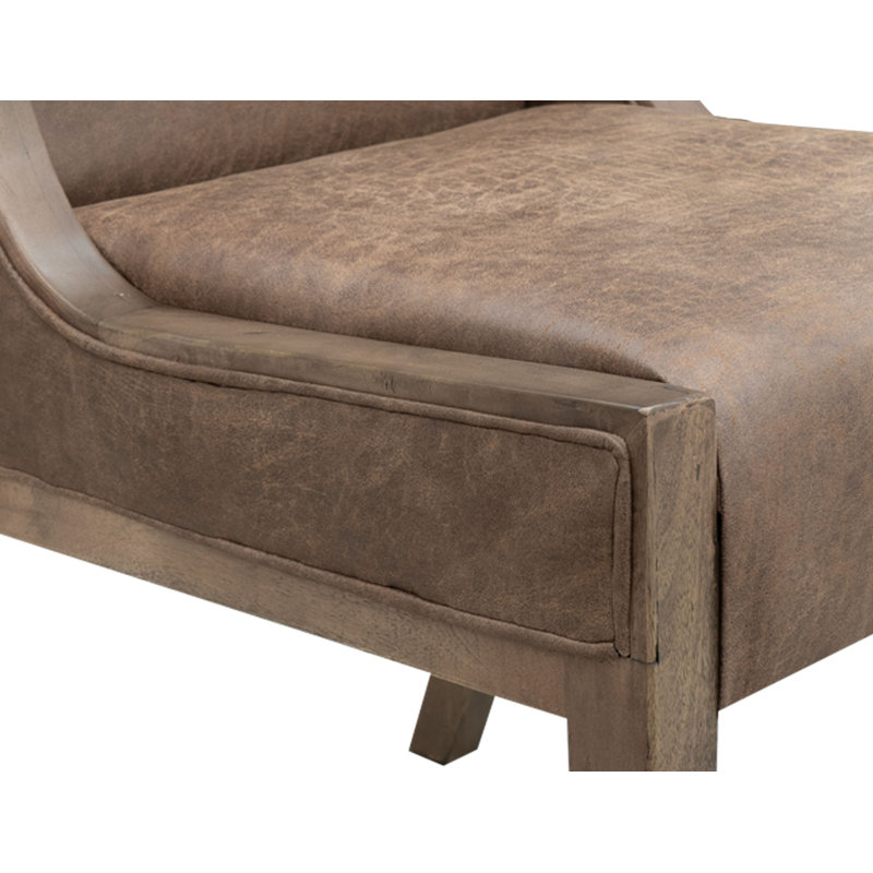 Chaise rembourrée Dobby, Brun mesquite