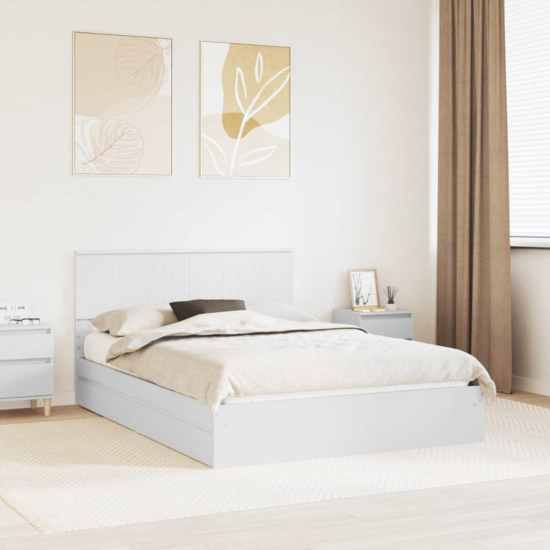 Bed, European Double (140 x 200 cm), White
