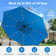 Arlmont & Co. 13 Ft Large Outdoor Patio Umbrella With Solar Lights And ...