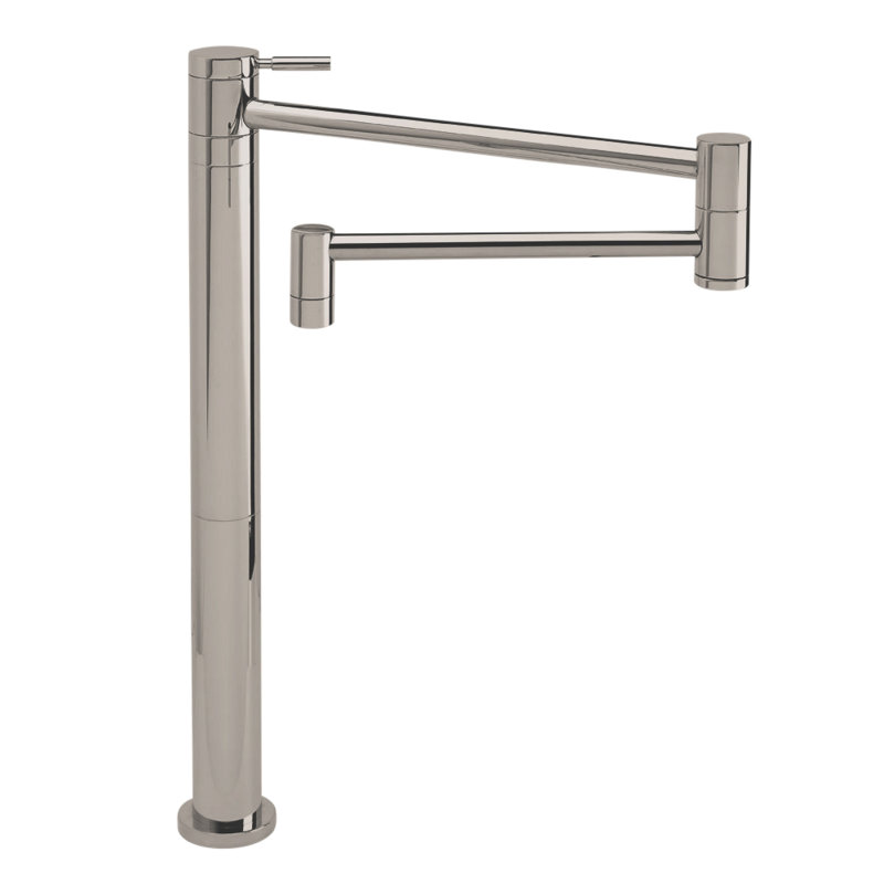 Contemporary Counter Mounted Potfiller, Black Nickel