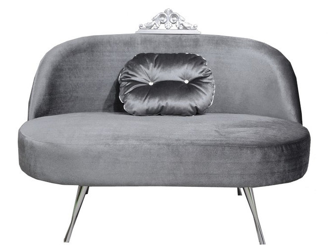 Glamour Loveseat, Graphite