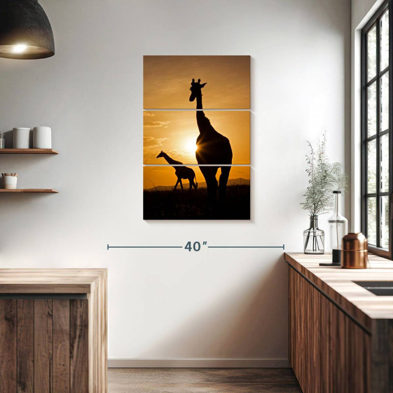 Brampt Giraffe Silhouettes, 38" H x 24" W