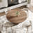 Round Solid Wood Pedestal Dining Table-114220730