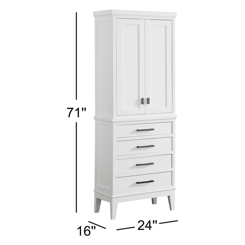 Charley Linen Cabinet, White