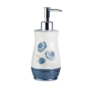 Indecor Home Lavender and Sage Aqua Ceramic Bath Accessory Set at