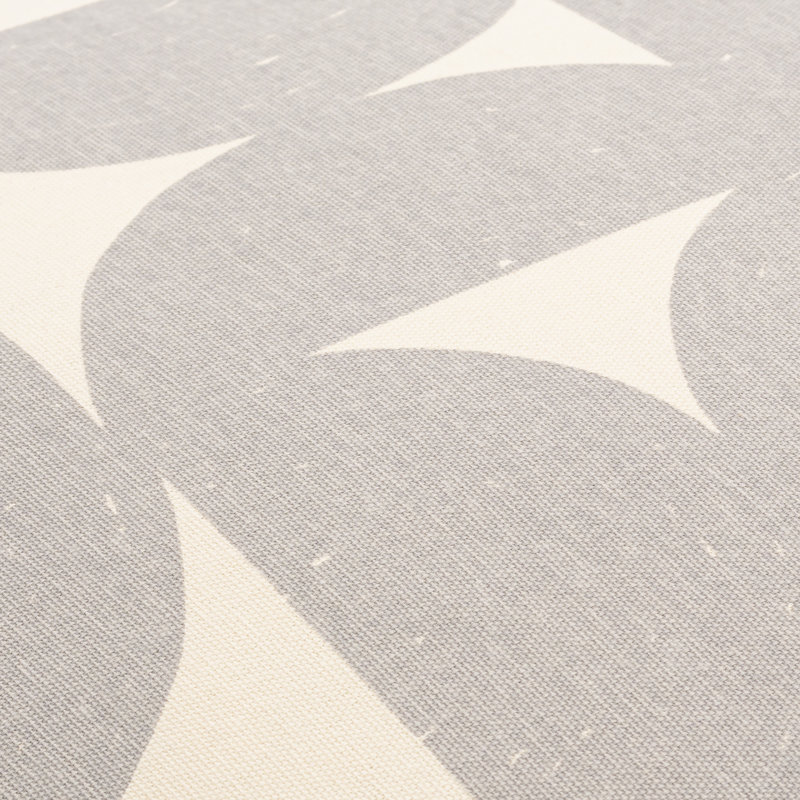 Housse de coussin Sain, Gris moyen / beige, H 18 po x l 18 po, Triangles fracturés