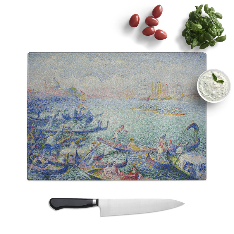 Regatta in Venice by Henri-Edmond Cross Chopping Board, 0.4cm H x 28.5cm W x 39cm L