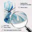Horloge murale cylindrique abstraite bleue et grise-105565260
