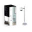 Lampe de table chromée 20 "avec prise