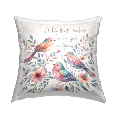 Coussin décoratif imprimé Life by Touffes Life par Nicole DeCamp