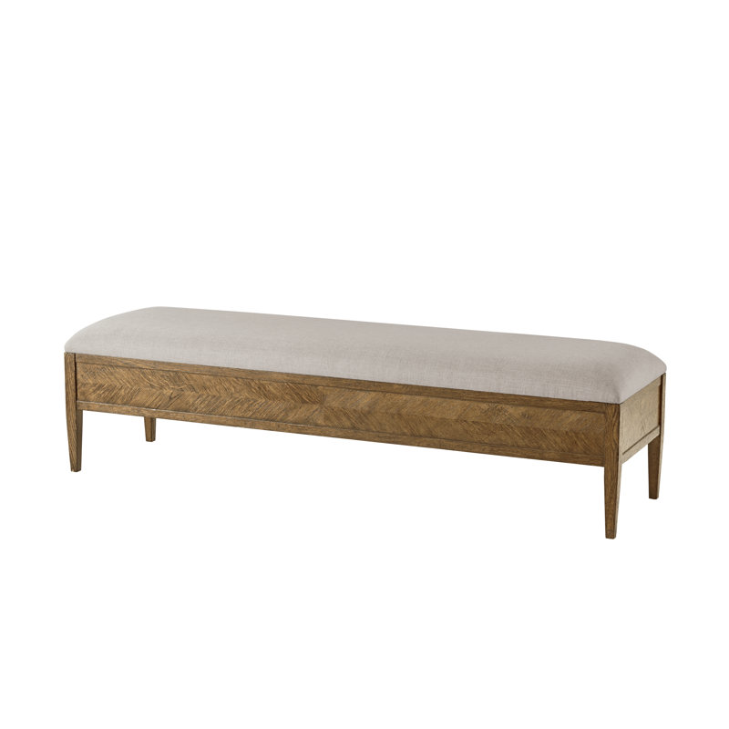 Nova Polyester Upholstered Bench, Dawn