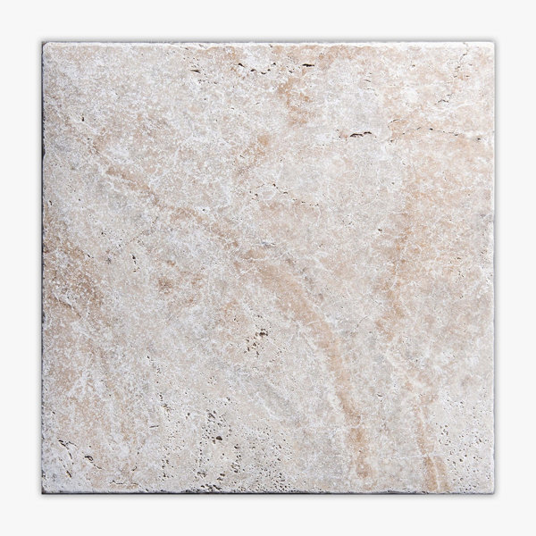 Scabos Tumbled 16x16 Travertine Paver