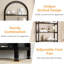 181.7cm H x 80.1cm W Iron Bookcase-741492413
