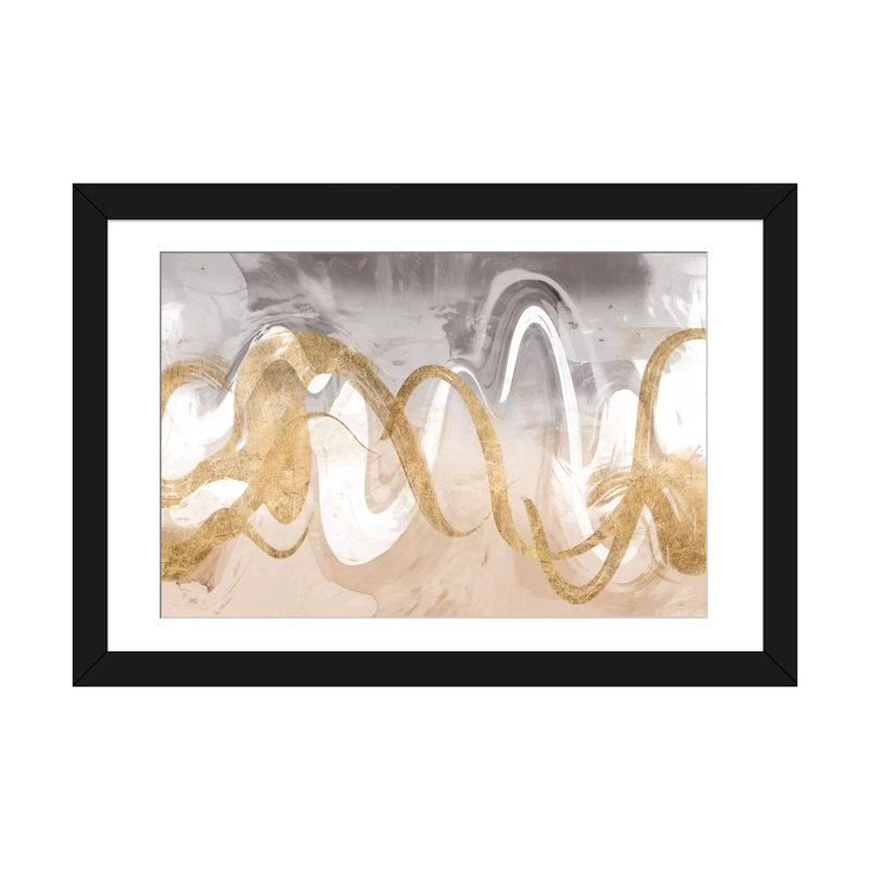 «Infinite Swirl II», reproduction sur toile, H 16 po x l 24 po, Impression encadrée, Noir