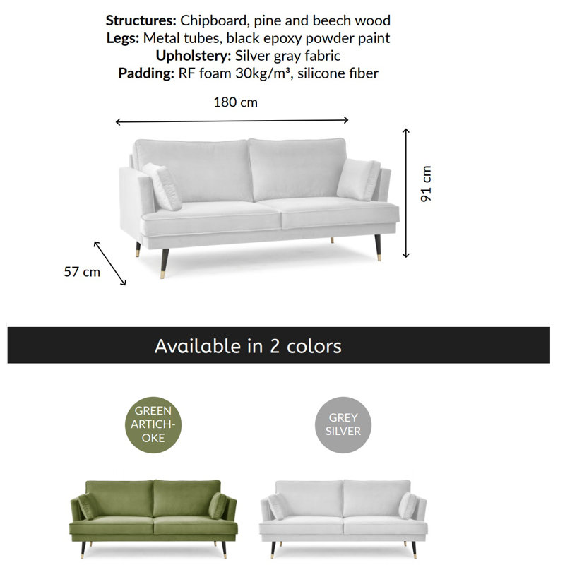 Jazlynn Sofa, White