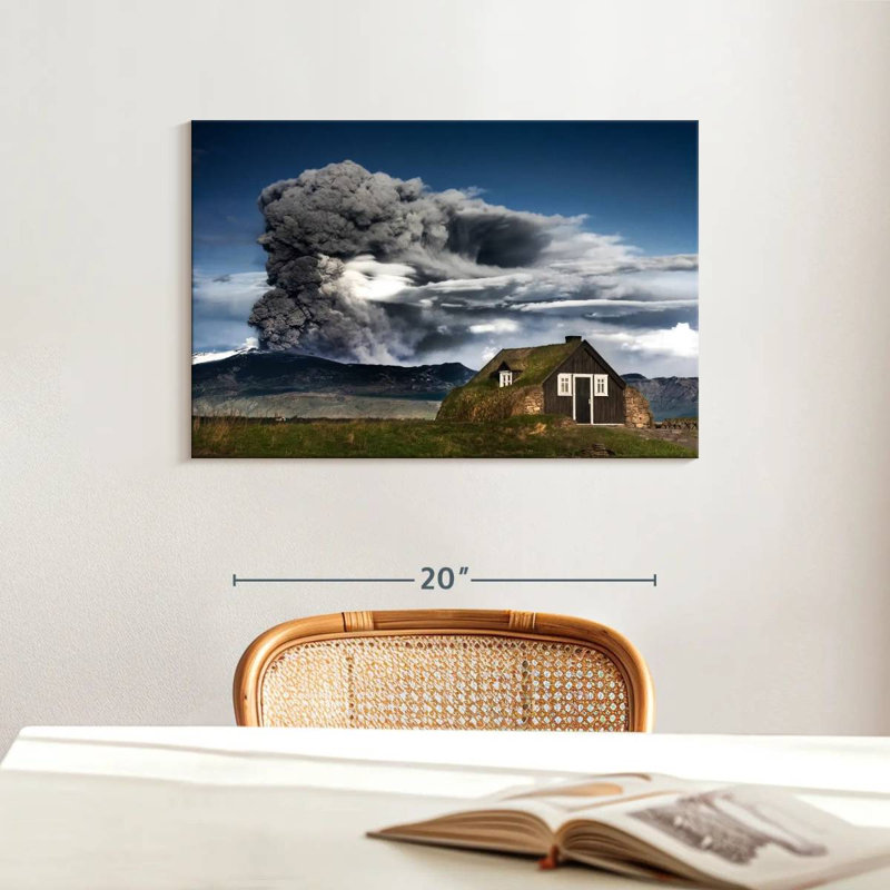Alvord éruption du volcan Eyjafjallajokull, H 16 po x l 24 po