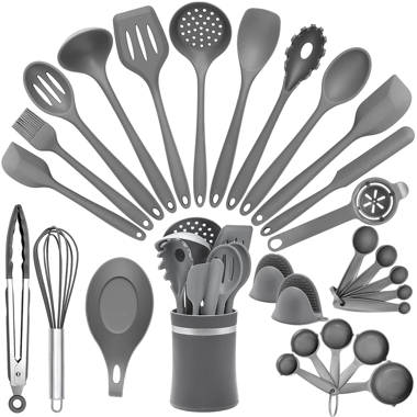 Tovolo 6-Piece Assorted Kitchen Utensil Set Oyster Gray