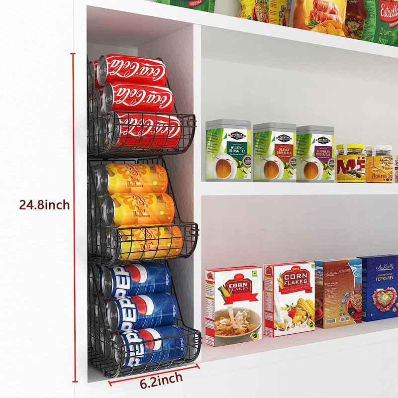 3 Tier Stackable Can Storage Rack