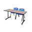 Table de formation en T Nick Nick, chaises empilables 2 M-51833536-32701890-32701883