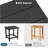 Square HDPE All-Weather Side Table, Durable Outdoor Patio End Table Built to Last, Resists Fading and Moisture for Beach or Porch, Features Simple Assembly, a Sturdy and Versatile Companion-1739685480