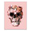 «Flower Skull», impression sur toile tendue