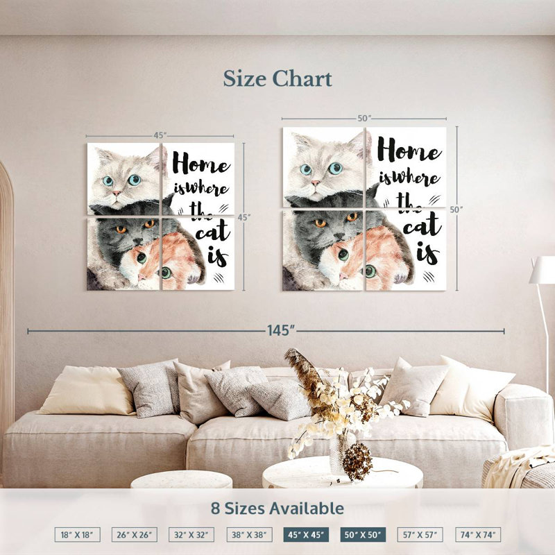 Plaque murale Kema Home Cats