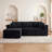 Boneless 93'' Modular Sectional Sofa, Cloud Sectional Couch With Deep Seat, Modern Modular L-shape Sofa Couch With Chaise,upholstered Couches For Living Room Bedroom,no Assembly-283745397-283745402