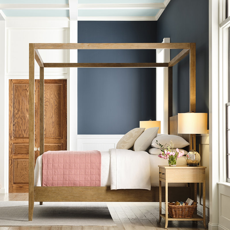 Gannet Solid Wood Canopy Bed, King