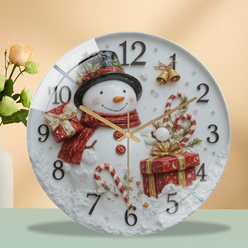 Horloge murale de Noël 12 po