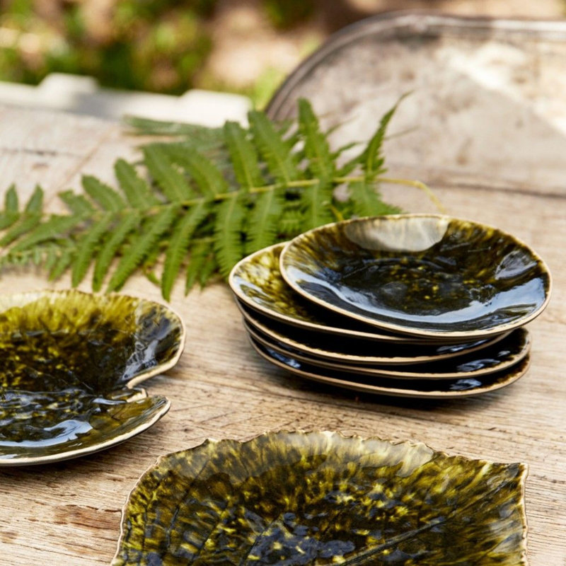 Riviera Stoneware Appetizer Plate, Forêts