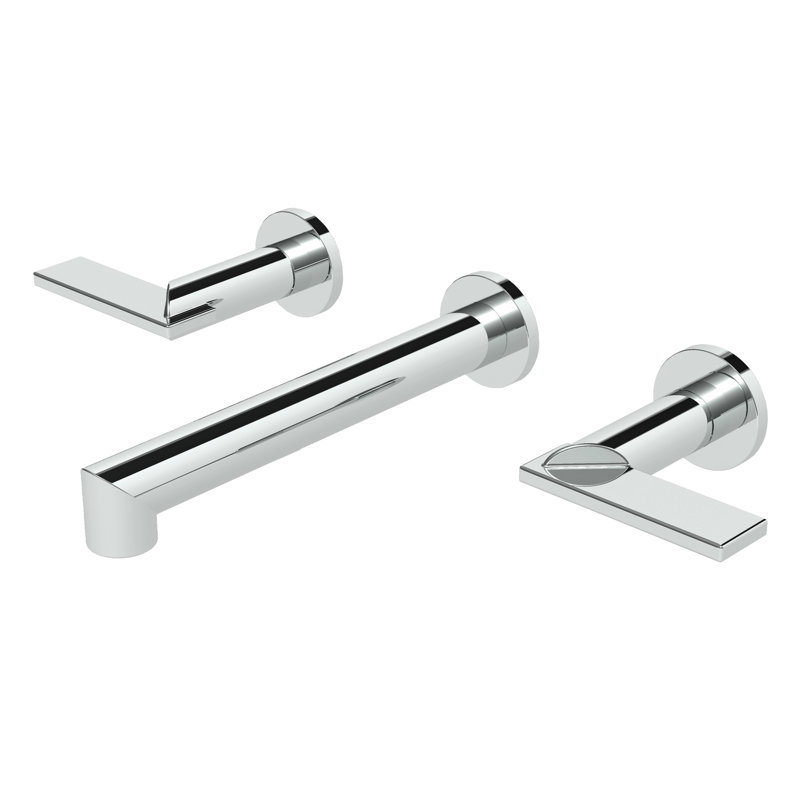 Keaton Wall Mount Bathroom Faucet, Polished Chrome