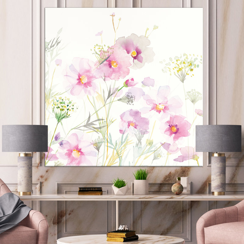 «Shabby Flower IV» - Reproduction d'art sur toile tendue, H 16 po x l 16 po x p 1 po