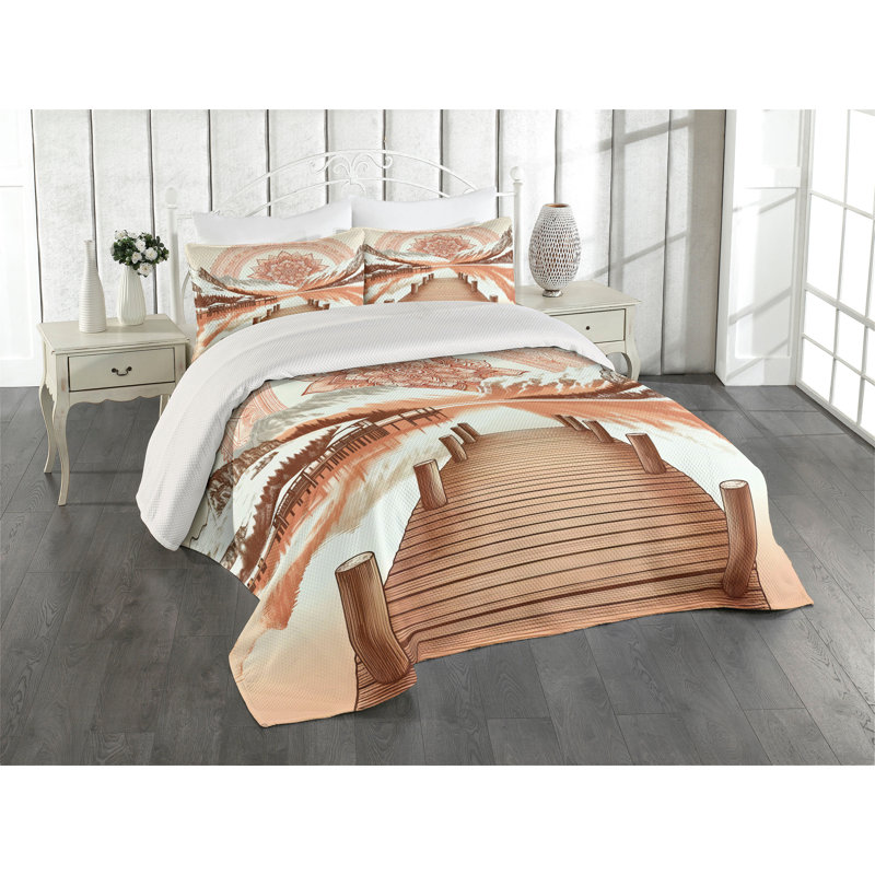 Polyester Coverlet, Queen Coverlet + 2 Standard Shams
