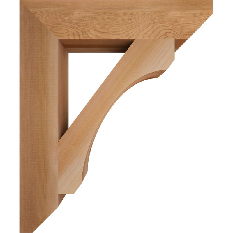 Support en bois / corbeau, Cèdre rouge de l'Ouest (lisse), H 24 po x l 3,5 po x P 20 po