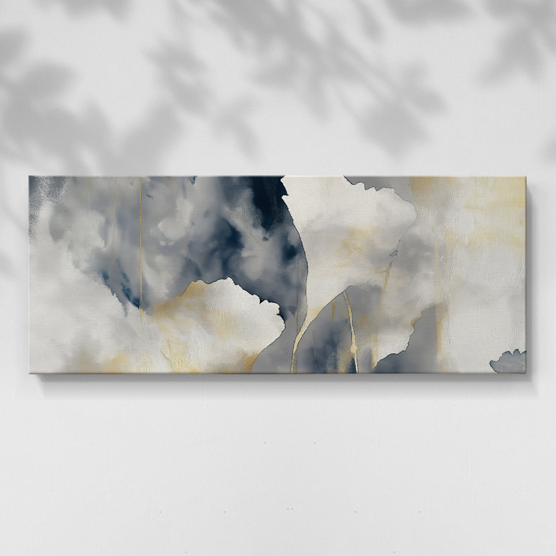 Toile tendue avec châssis abstrait 10 # III-Abstract, H 12 po x l 30 po