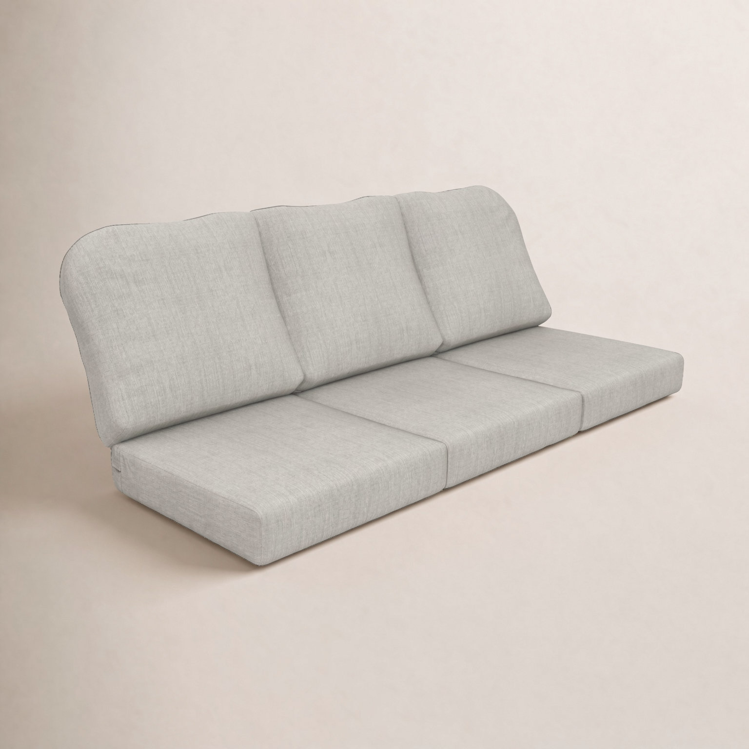 22" Sunbrella® Sofa Seat and Back Cushion, Canvas Granite Sunbrella® Canvas