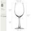 Ensemble de 8 verres à vin rouges 11,2 oz