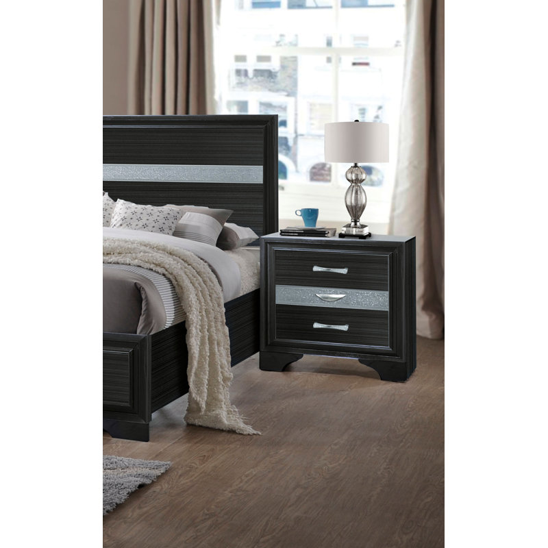 Tarawa 26'' W Nightstand, Black
