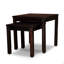 Ensemble de 2 tables gigognes en eucalyptus, espresso