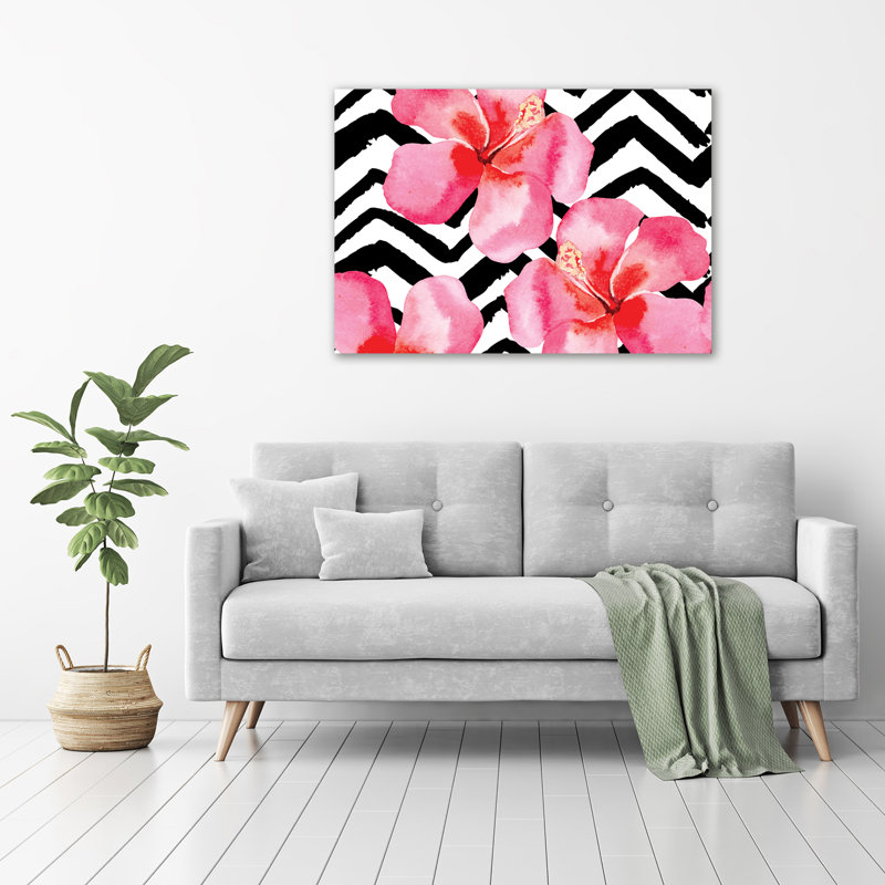 Hawaiian Flowers - Unframed Art Prints on Glass
