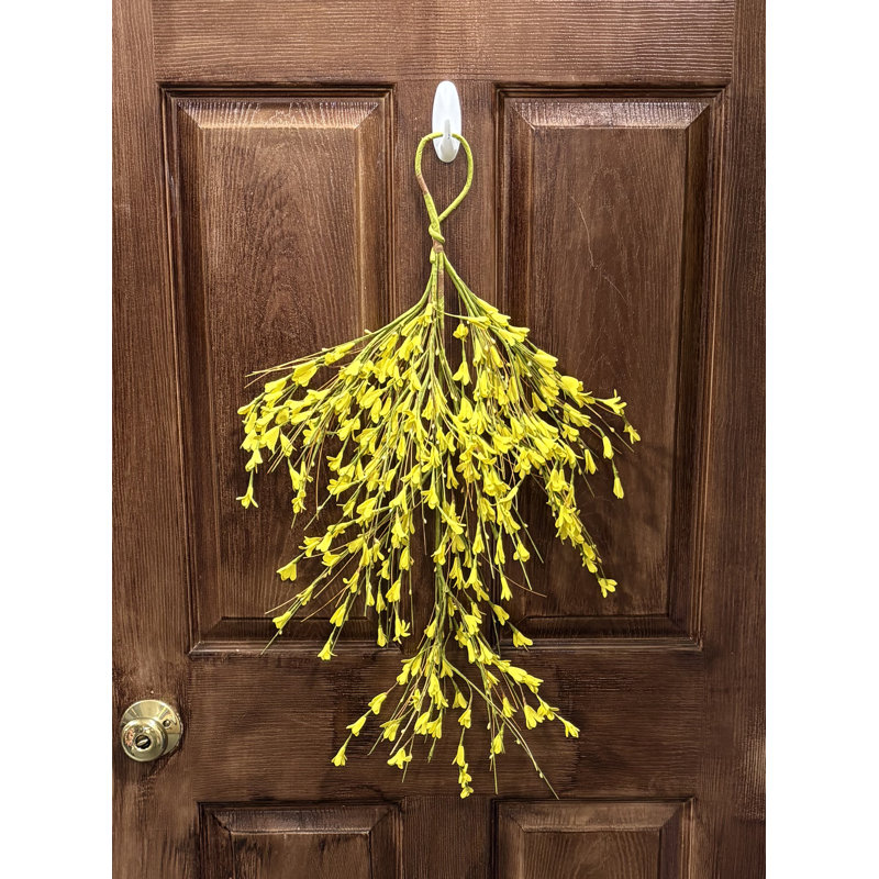 28" Artificial Forsythia Teardrop