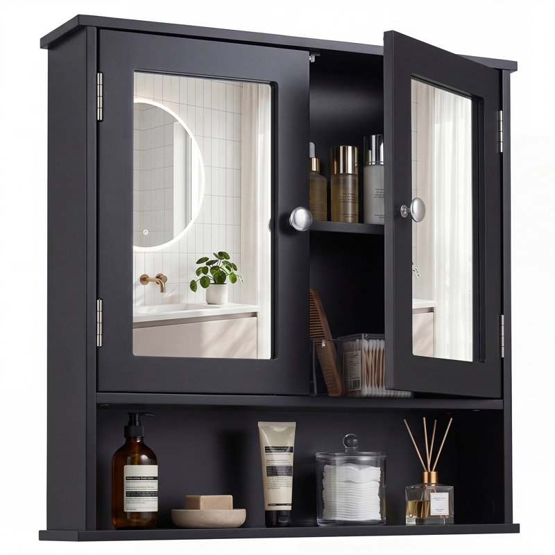 Armoire à pharmacie murale à miroir pour salle de bain