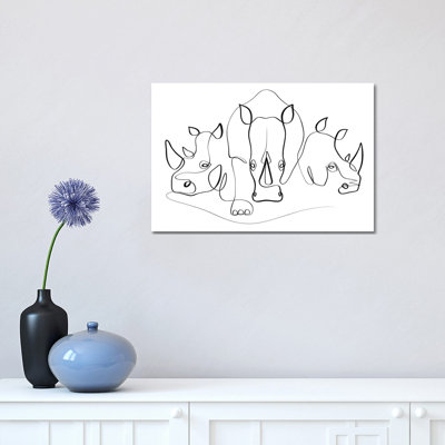 Les trois derniers par Dane Khy - peinture sur toile tendue